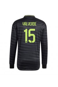 Real Madrid Federico Valverde #15 Fotballdrakt Tredje Klær 2022-23 Lange ermer